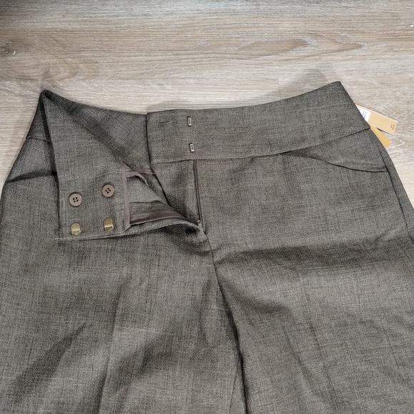Alex Marie Dress Pants Size 10 Dark Brown Wrinkle Free Office Academia Interview - Picture 5 of 9